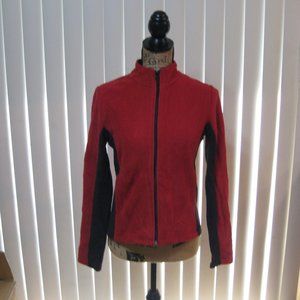 NWOT SO red black fleece sweater jacket S small